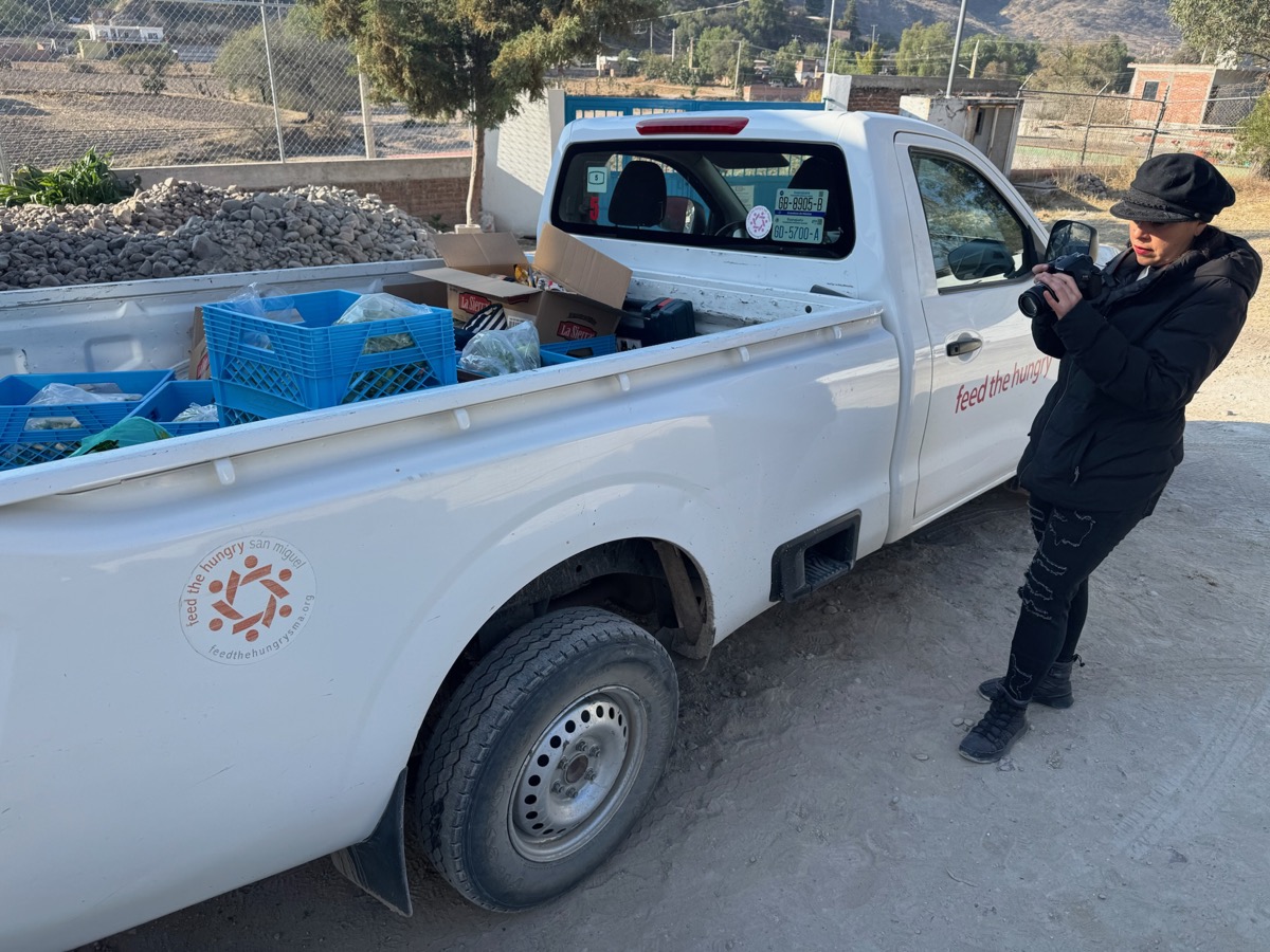 Food delivery truck at Feed the Hungry San Miguel